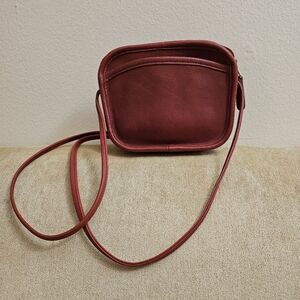 Vintage 90s Coach Red Hadley Crossbody Bag